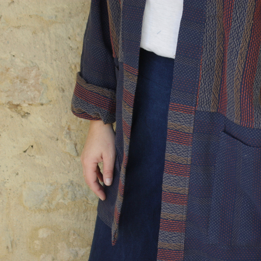 Veste Jack style kimono en coton – vue 2