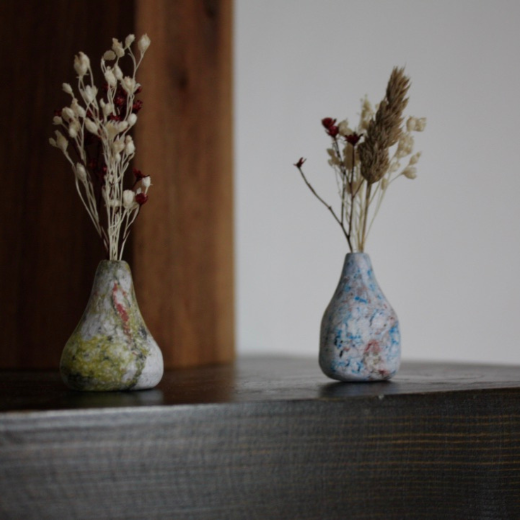 Mini Vase en Papier Recyclé 2,5 cm