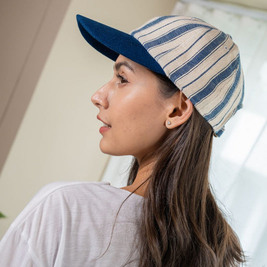 Ben Casquette Unisexe en Coton Fait Main avec Coloration Naturelle
