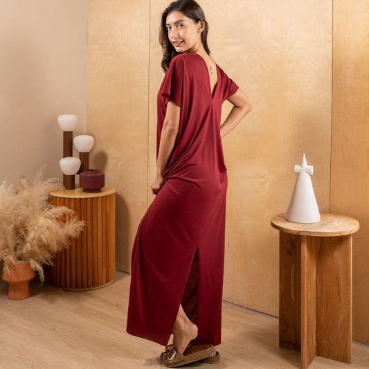 Madi Robe longue en jersey de coton