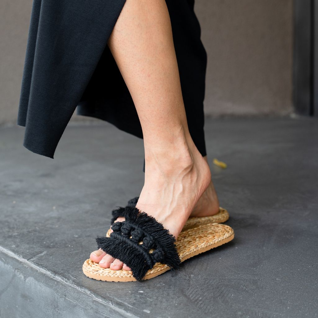 Sandales Jacinthe macramé