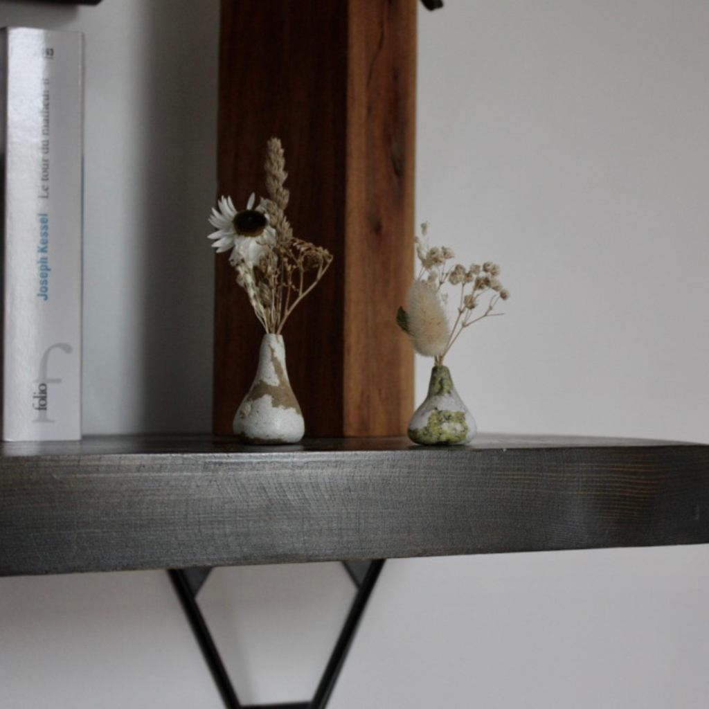 Mini Vase en Papier Recyclé 2,5 cm Blanc