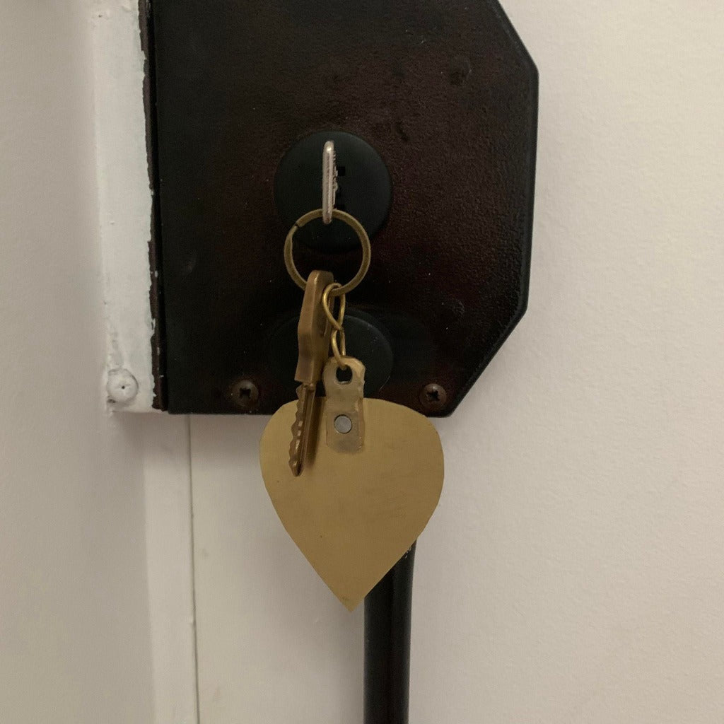 Porte-Clés Feuille en Bronze Artisanal