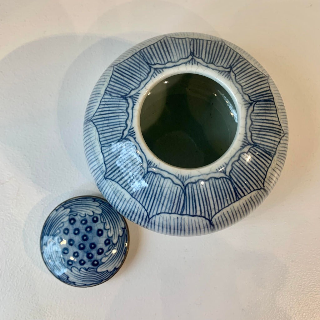 Jarre en Céramique Bleue