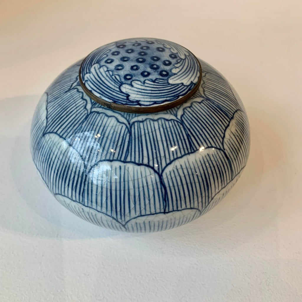 Jarre en Céramique Bleue