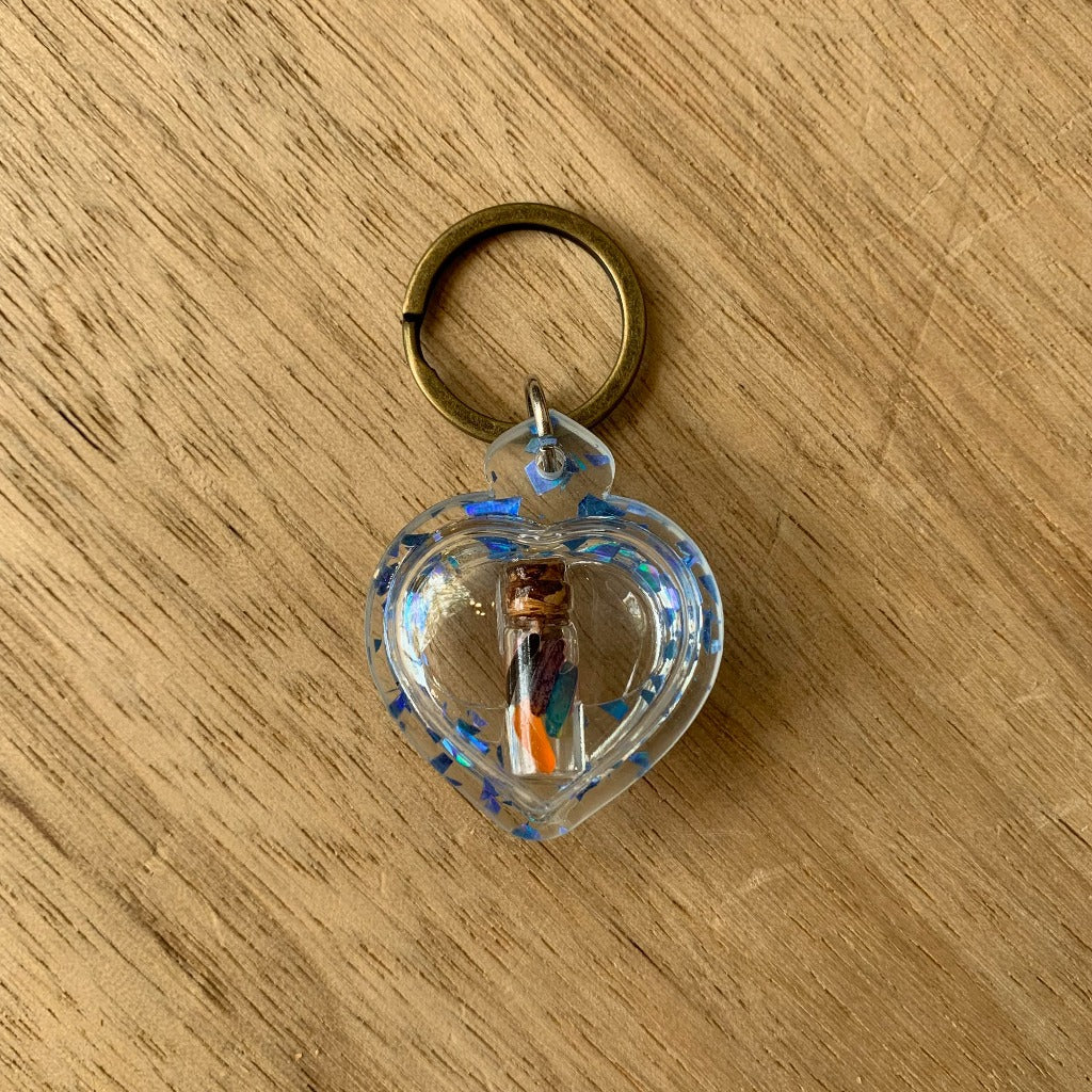 Porte-Clés Amulette Cœur - Symbole d'Amour