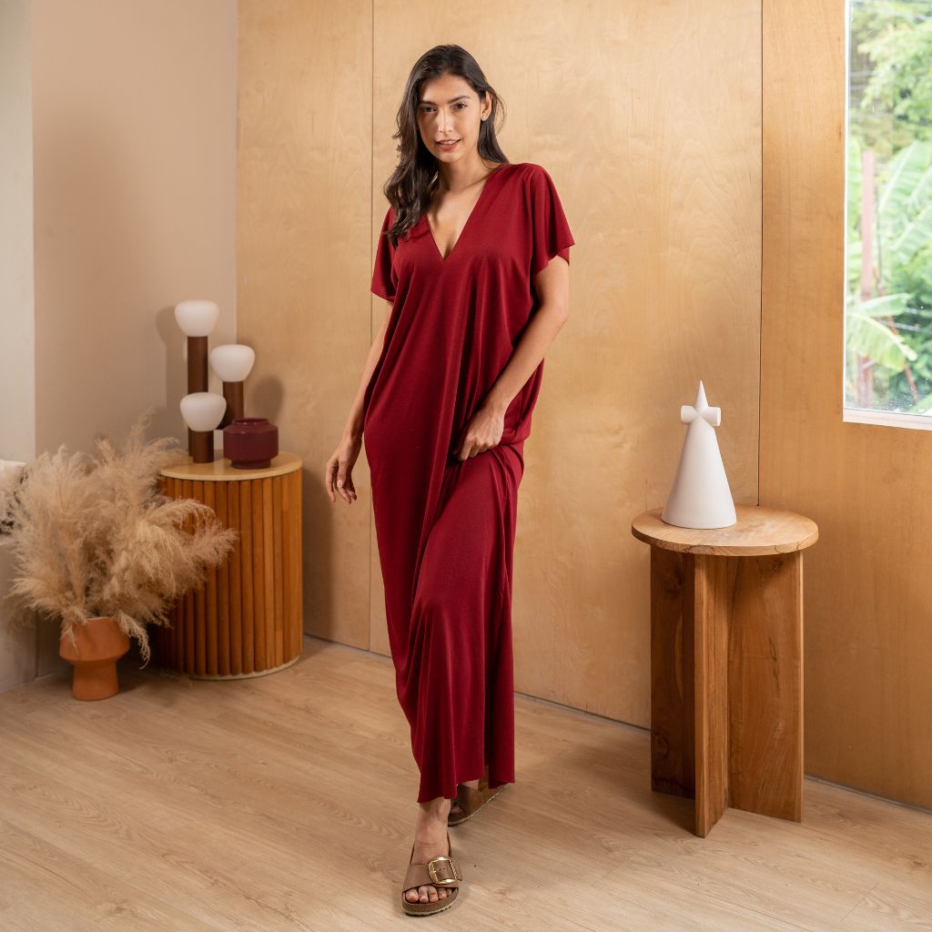 Madi Robe longue en jersey de coton