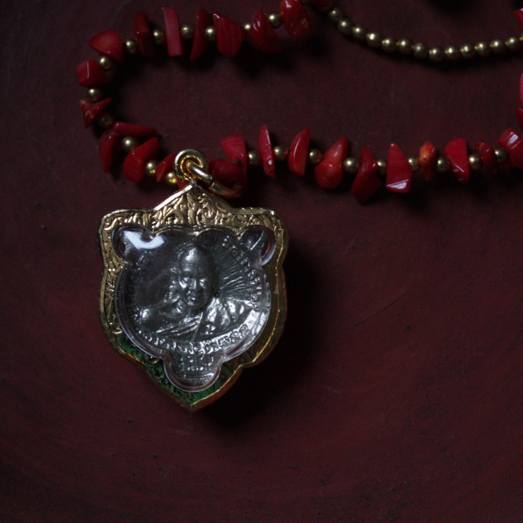 Collier Amulette Tigre - Bijou Fantaisie