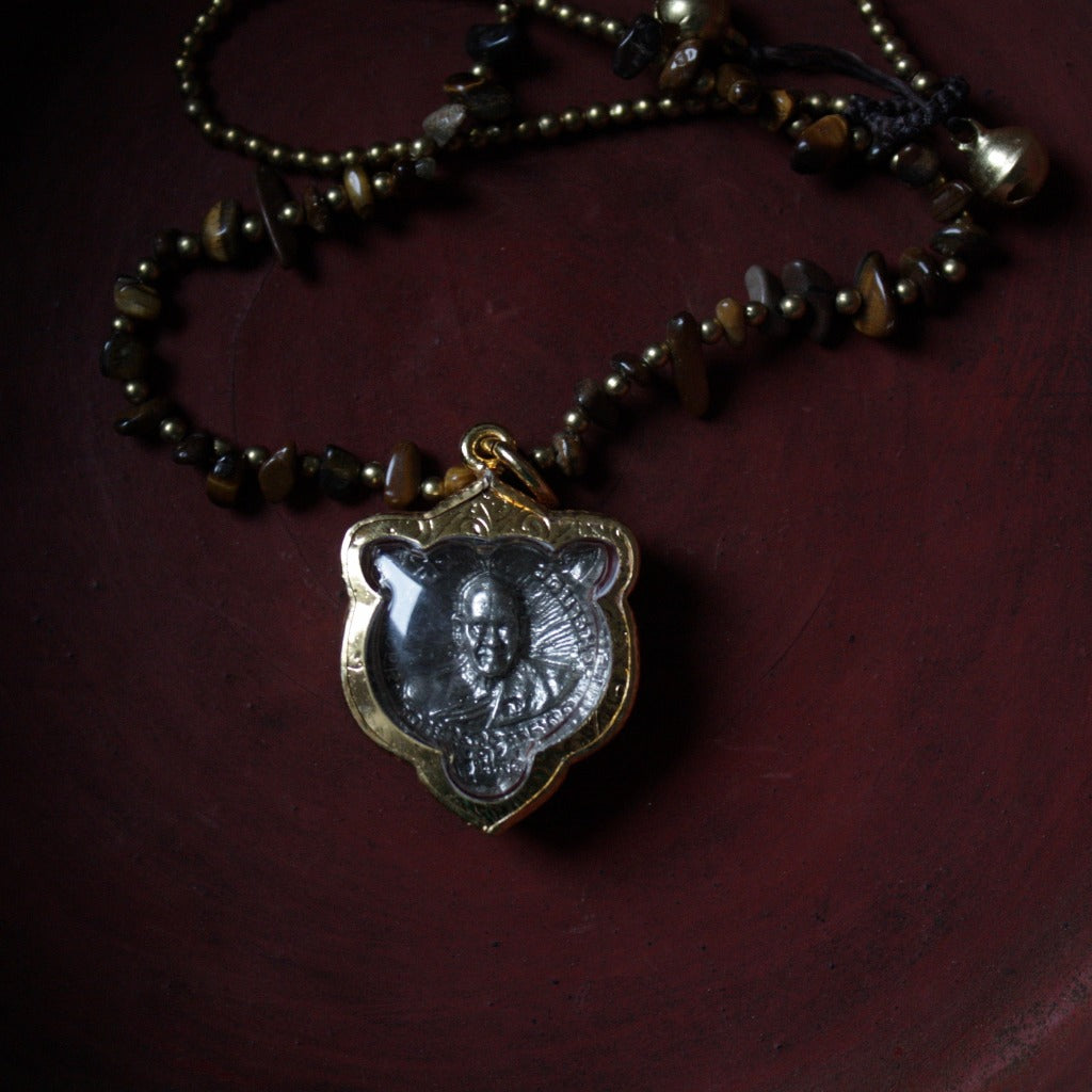 Collier Amulette Tigre - Bijou Fantaisie