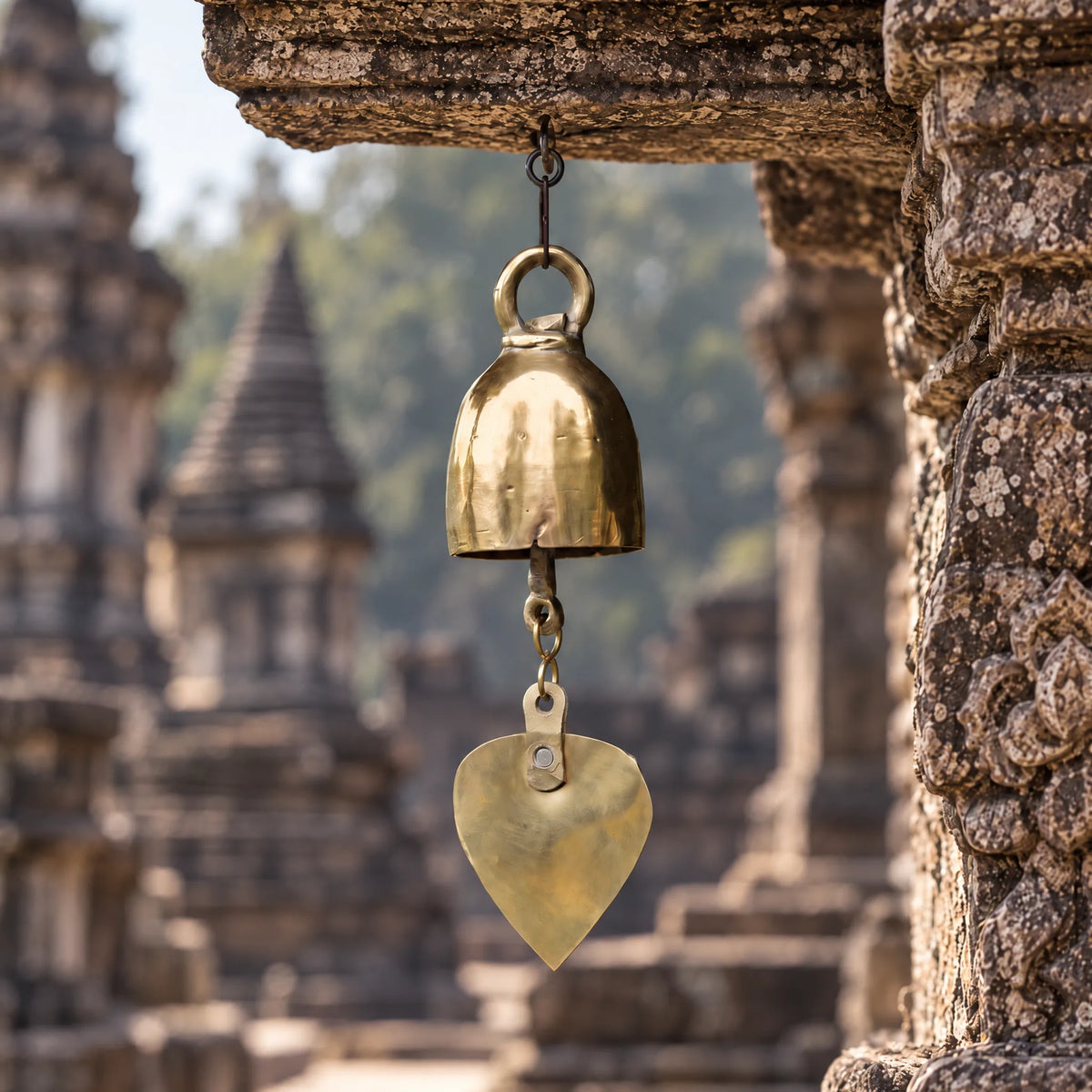 Cloche de Temple Thaïlandaise en Bronze – Faite Main