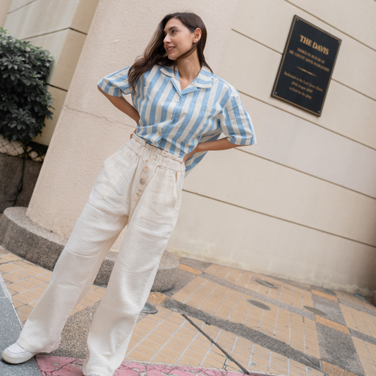 Pantalon Mindy en gaze de coton – vue 2