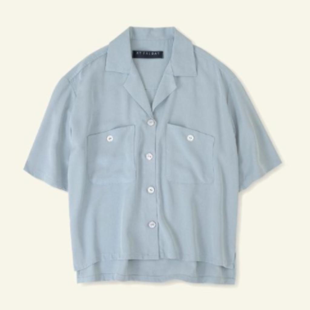 Chemise Femme Tencel Bleue