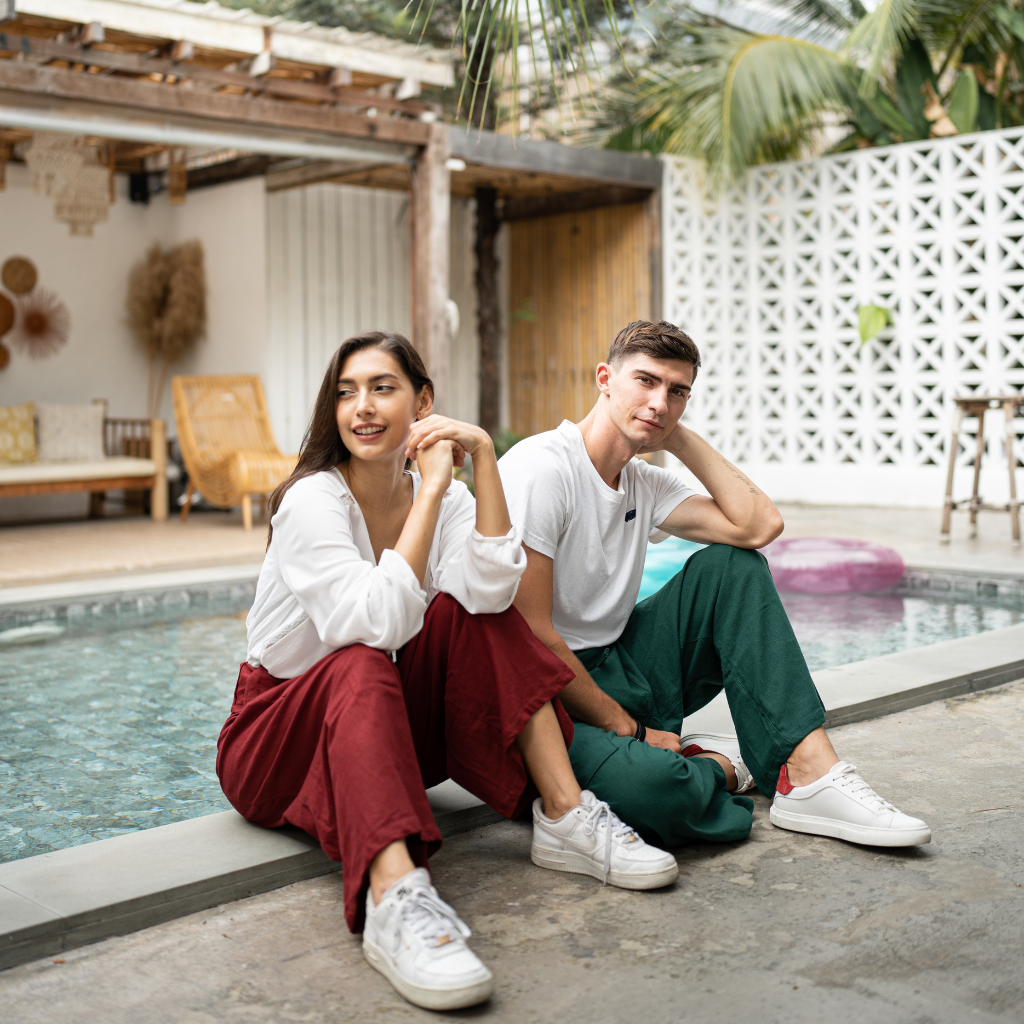 Pantalon de Pêcheur Unisexe Rubis