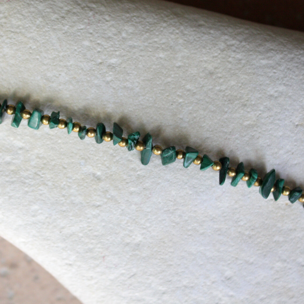 Bracelets Chevilles Pierres Malachite