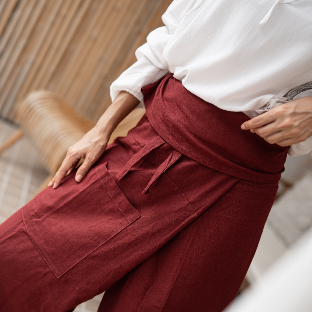 Pantalon de Pêcheur Unisexe Rubis