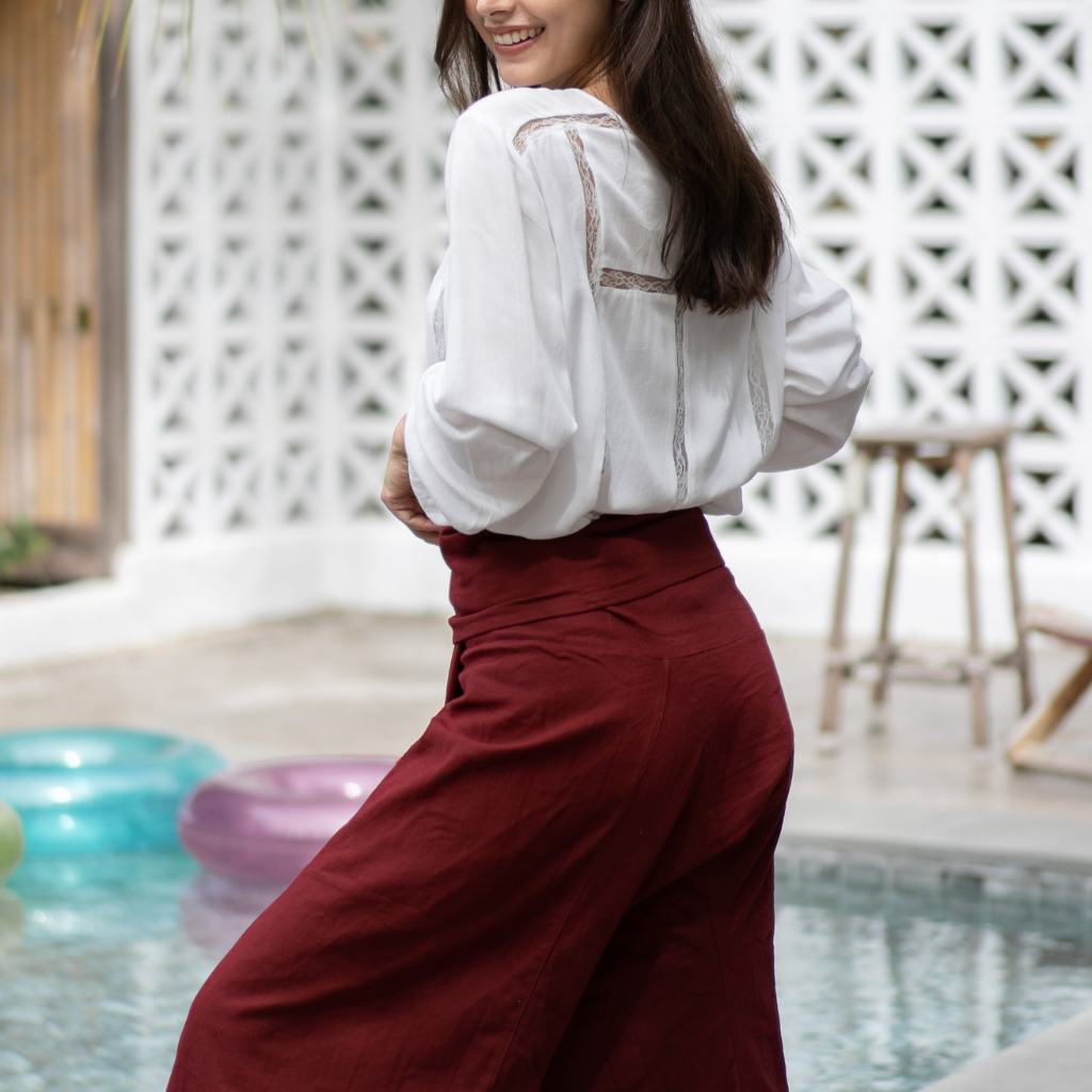 Pantalon de Pêcheur Unisexe Rubis