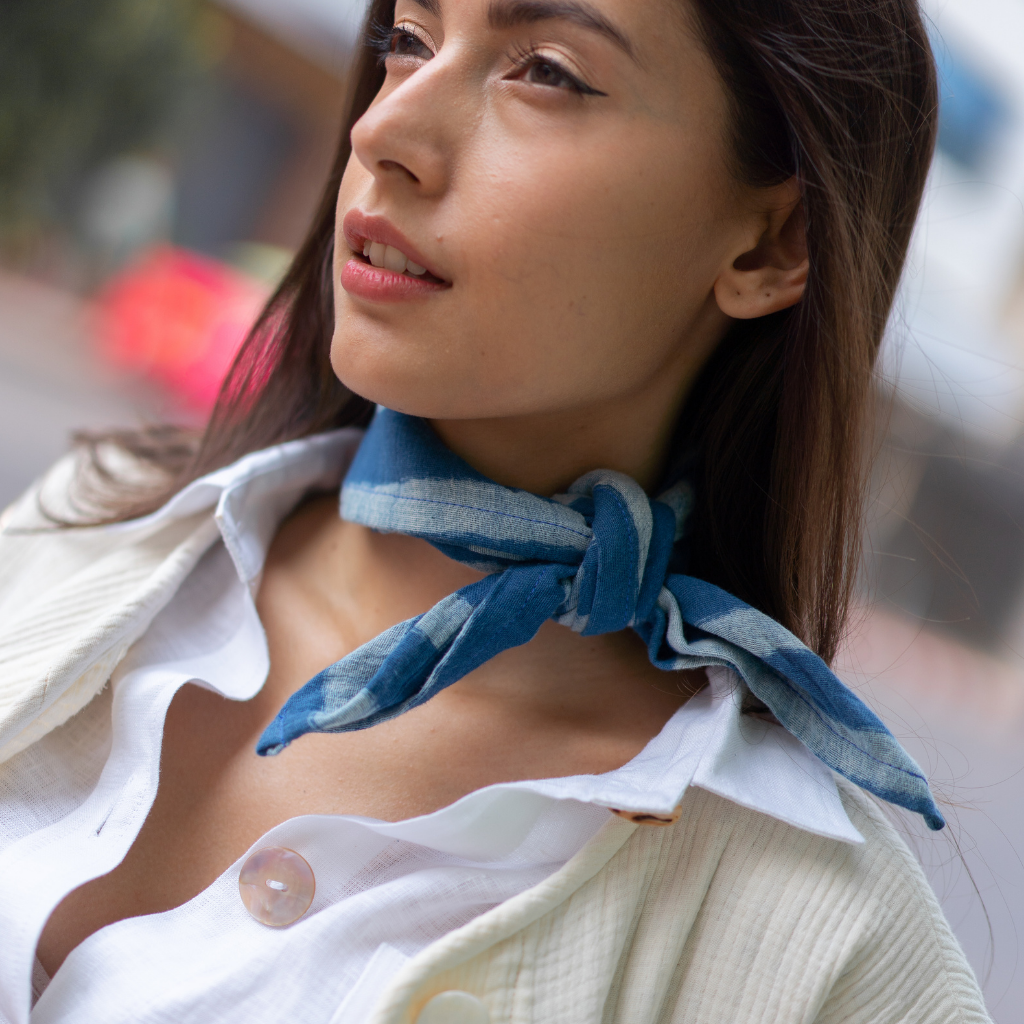 Bandana Coton Rayé 50x50 cm