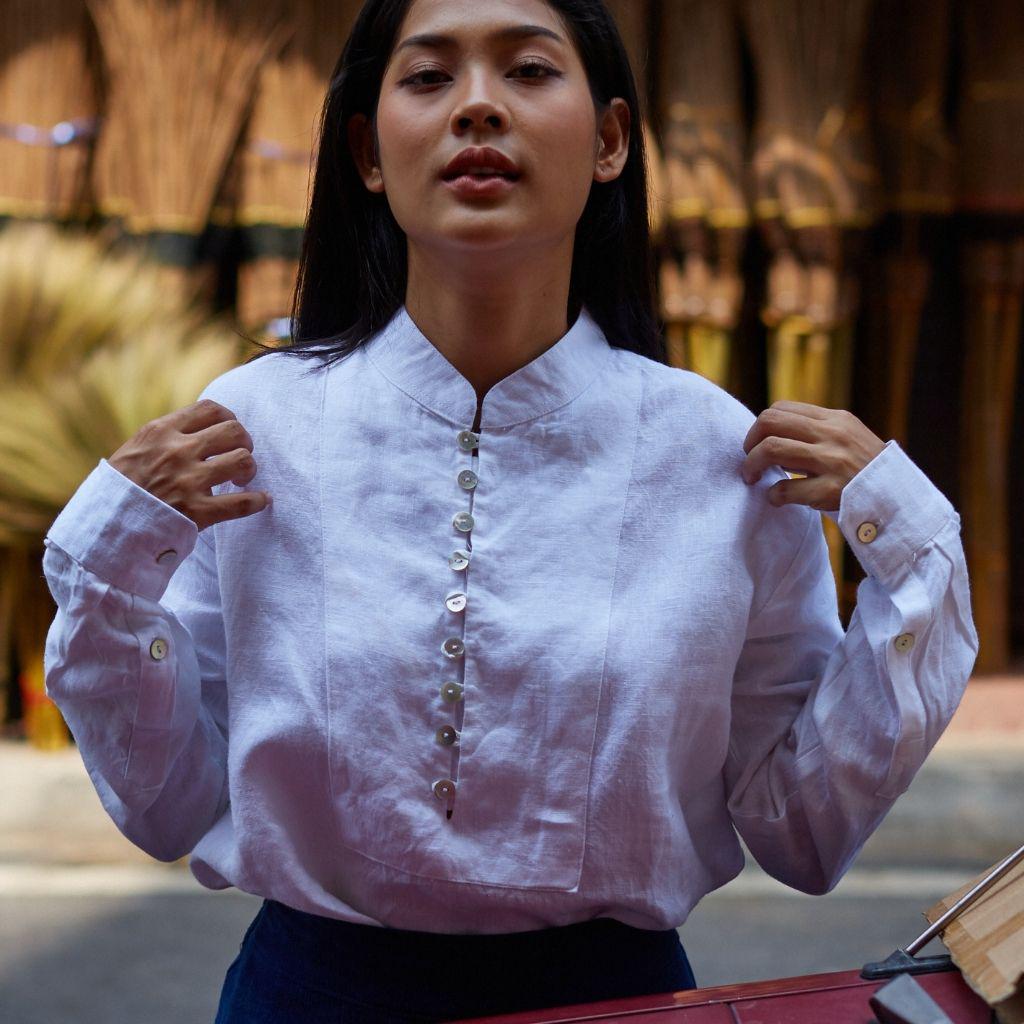 Chemise Unisexe Lin Decha-Dame Pach Bangkok