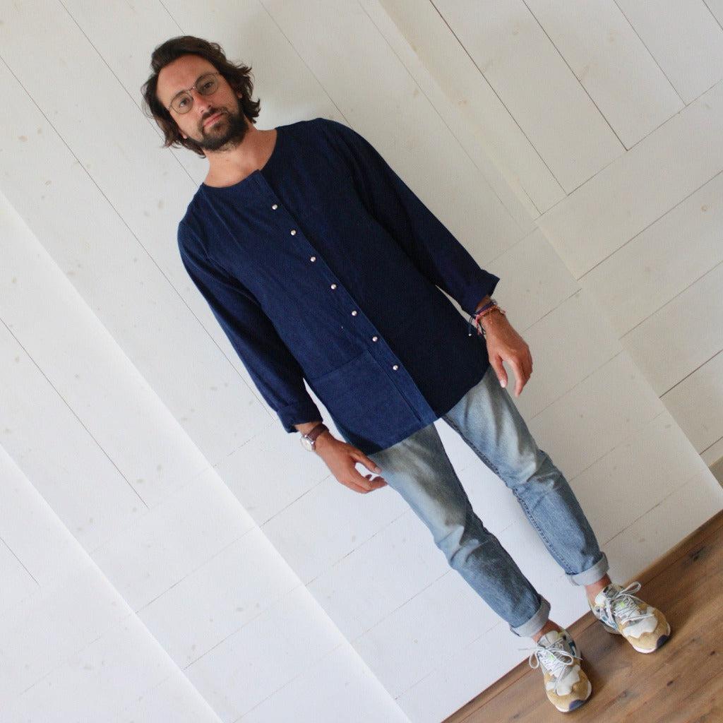 Veste Homme Indigo Coton