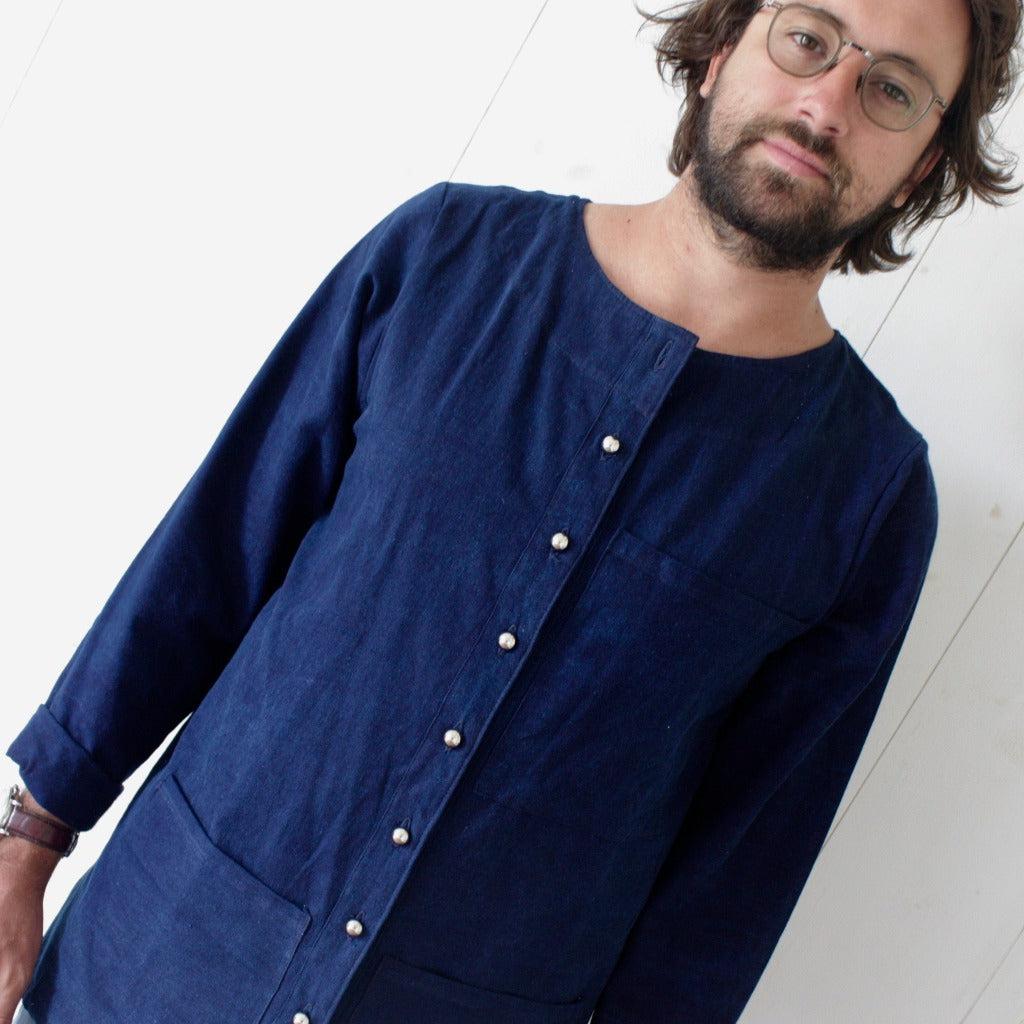 Veste Homme Indigo Coton