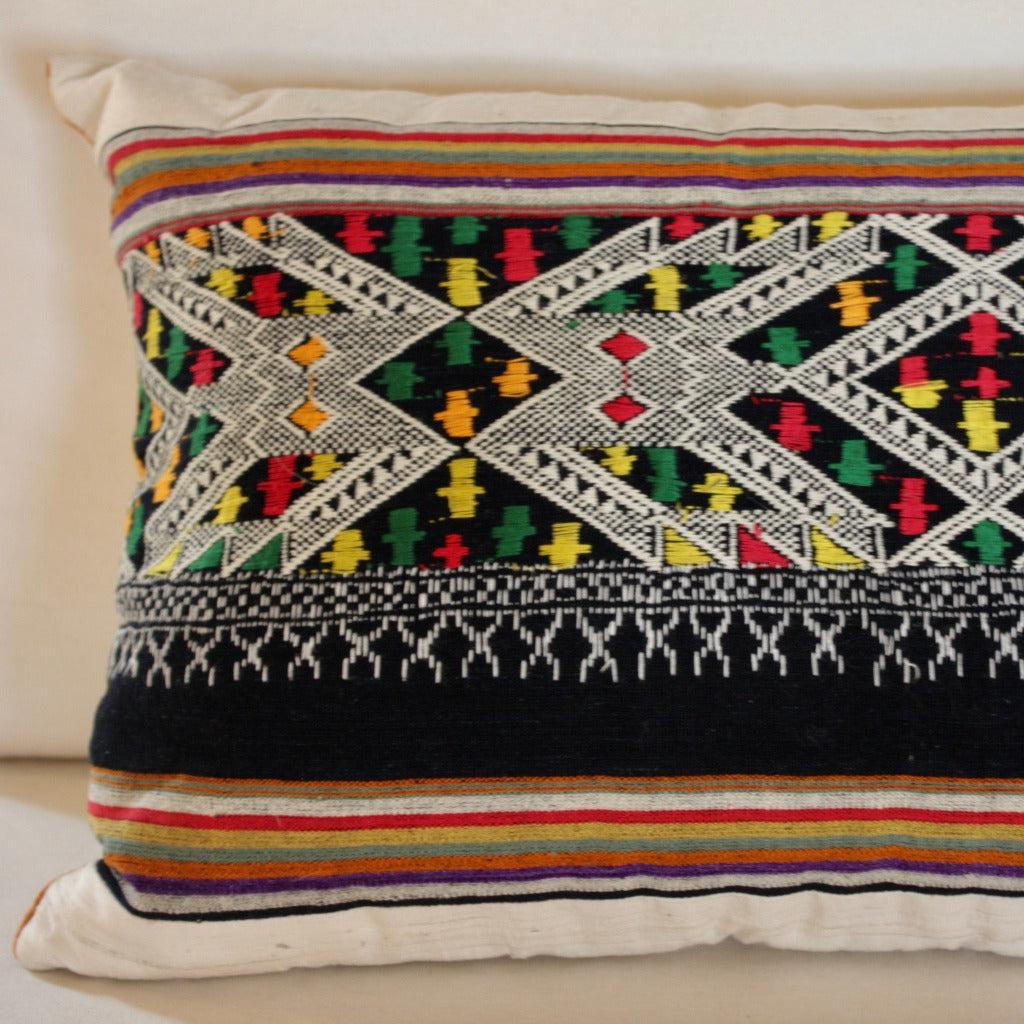 Coussin en Soie brodée Blanc