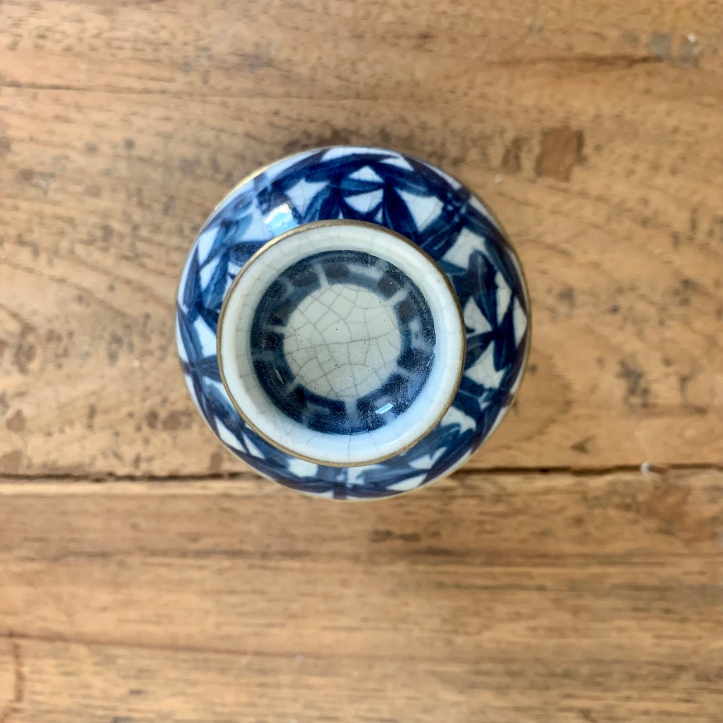 Mini Jarre Artisanale Indigo 8x6 cm