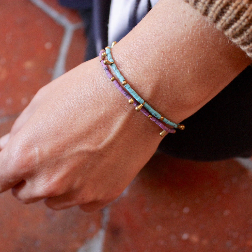 Bracelet pierres fines du Népal