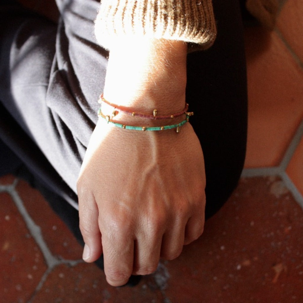 Bracelet pierres fines du Népal