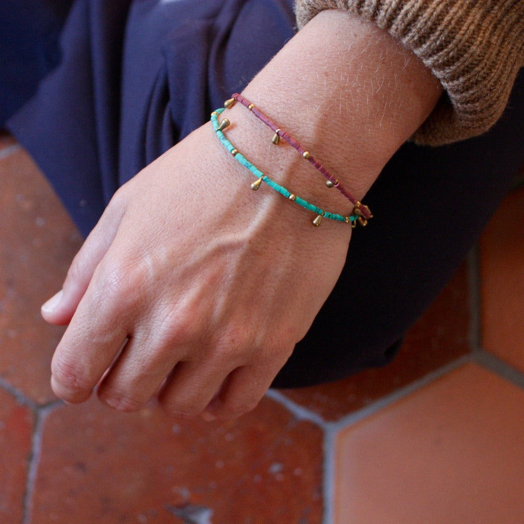 Bracelet pierres fines du Népal