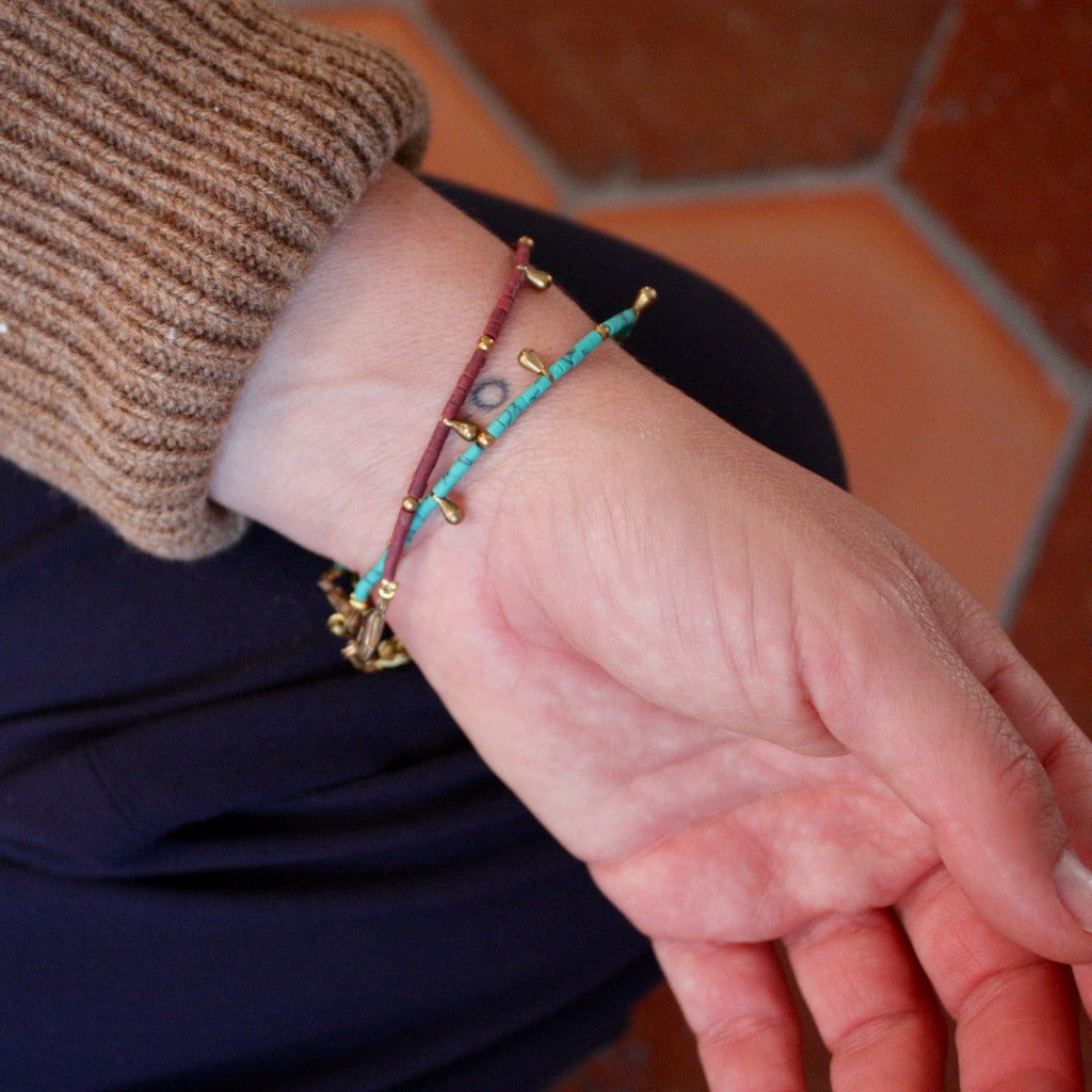 Bracelet pierres fines du Népal