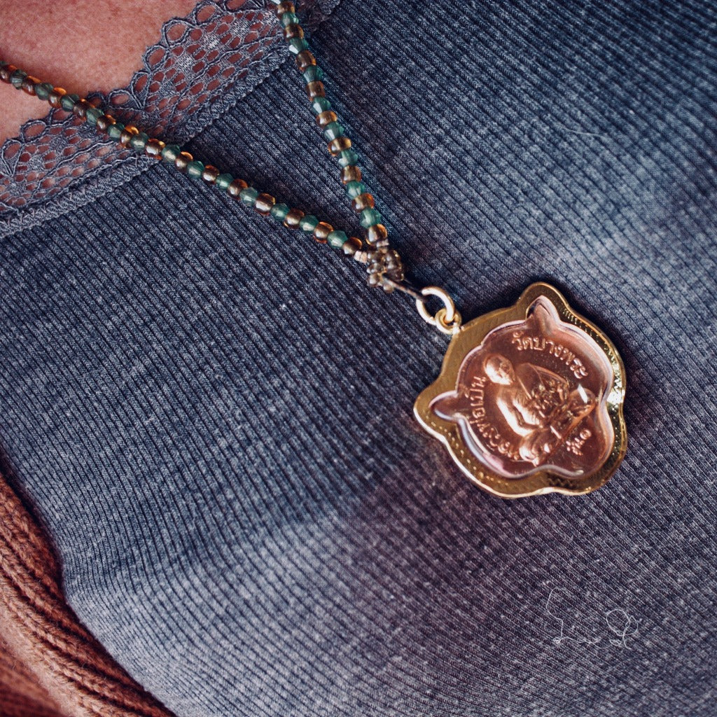 Amulette Tigre Rose