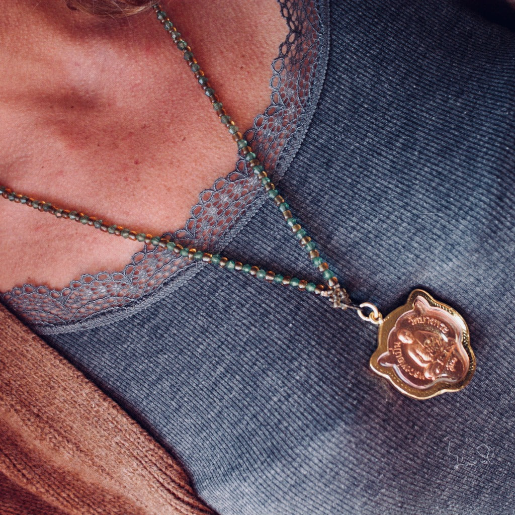 Amulette Tigre Rose