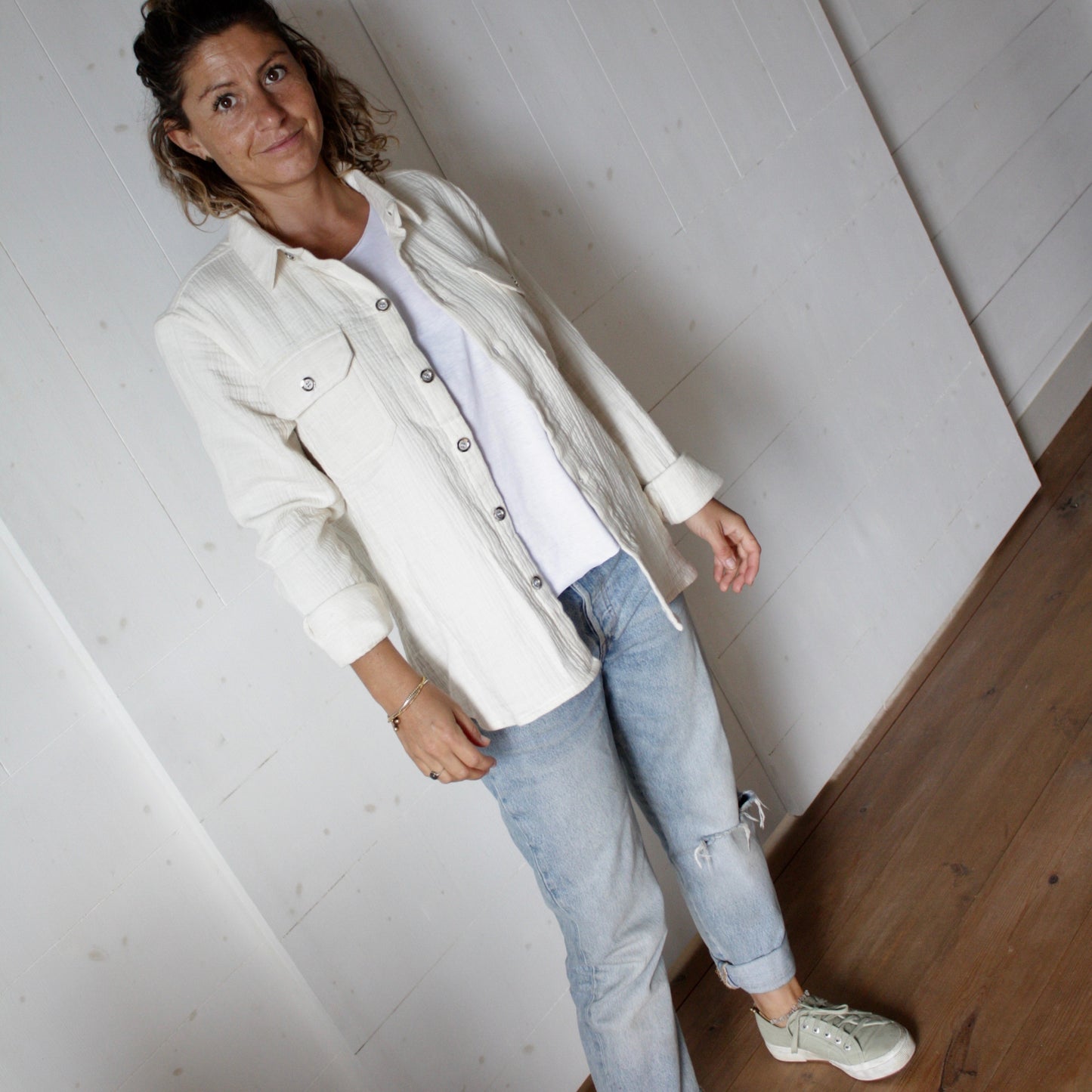 Chemise Gaze de Coton Unisexe