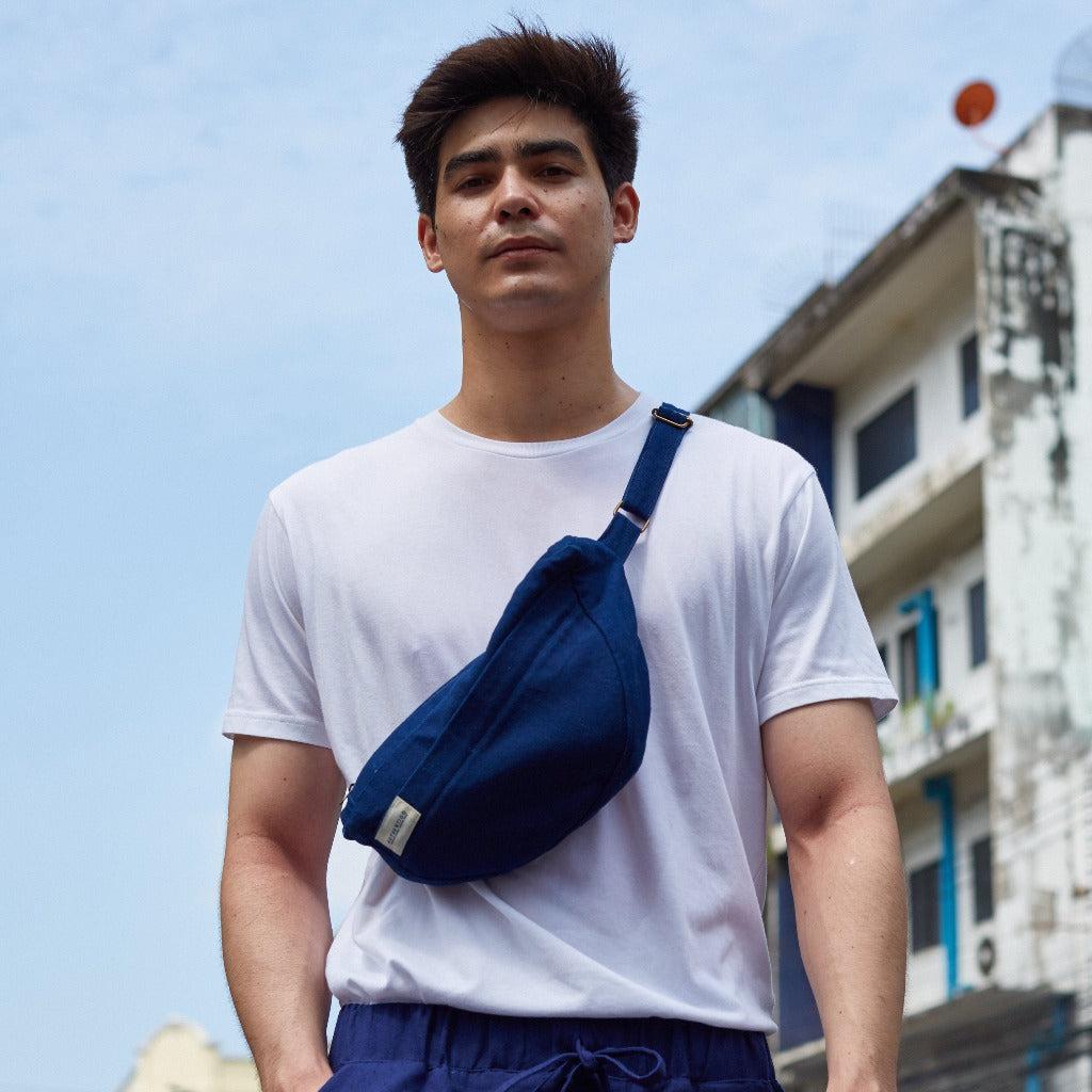 Sacoche Banane Indigo-Dame Pach Bangkok