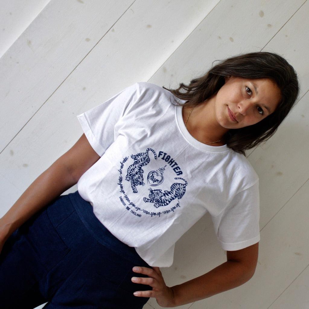 Tee Shirt Tigre Bleu