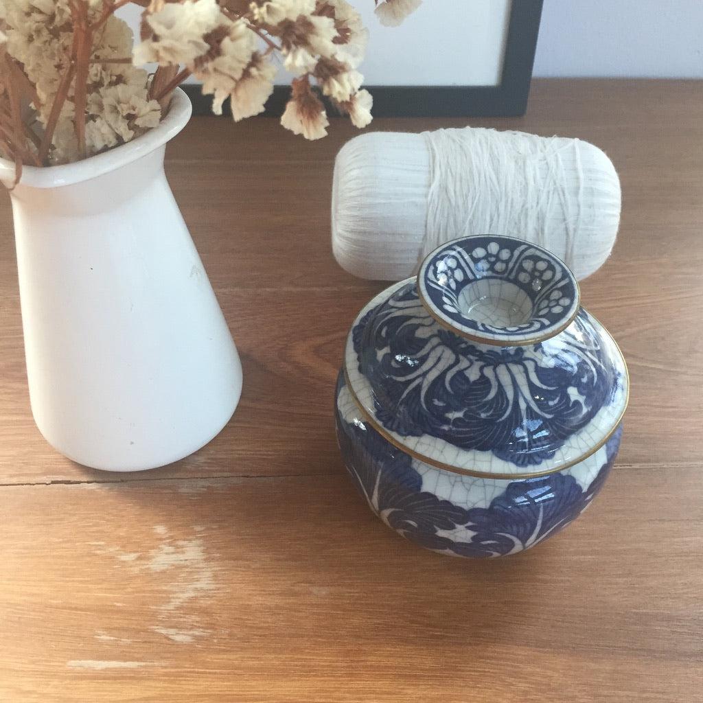Vase Artisanal Indigo-Dame Pach Bangkok