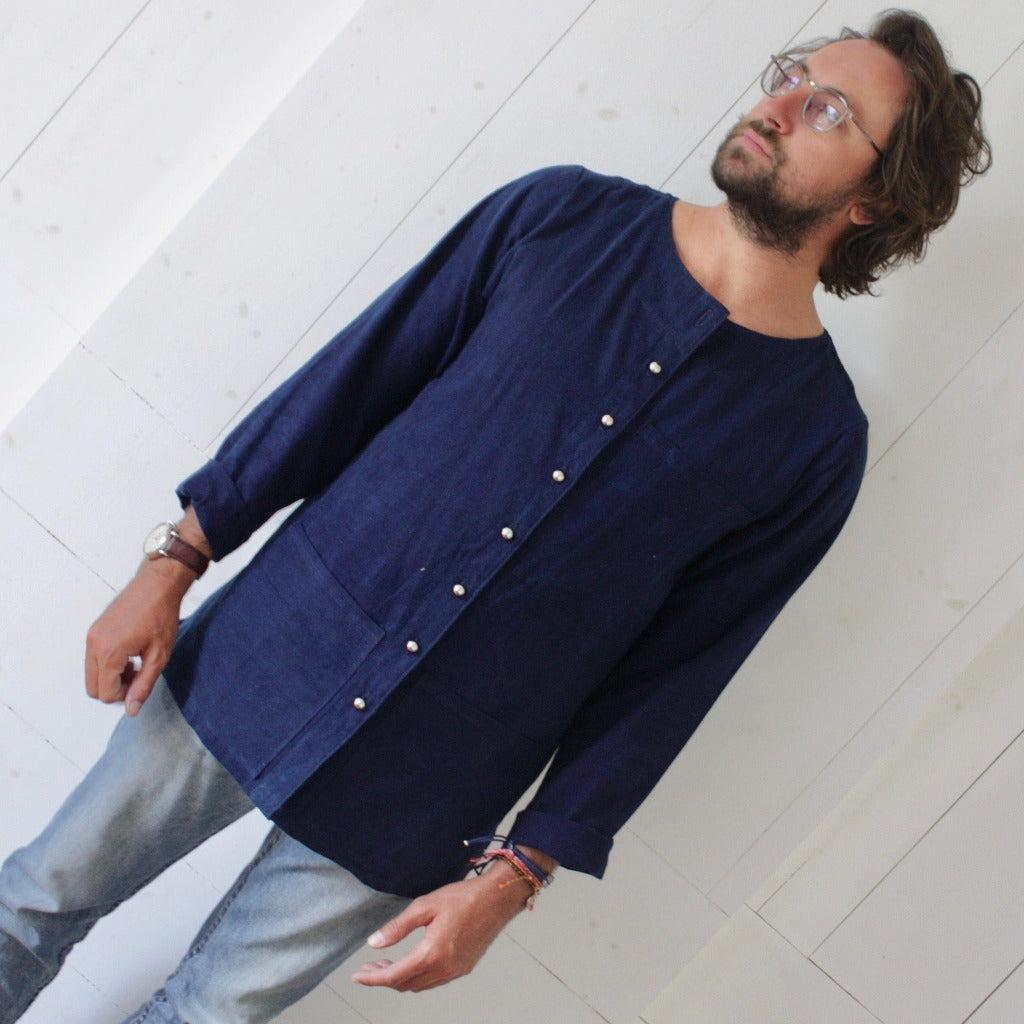 Veste Homme Indigo Coton