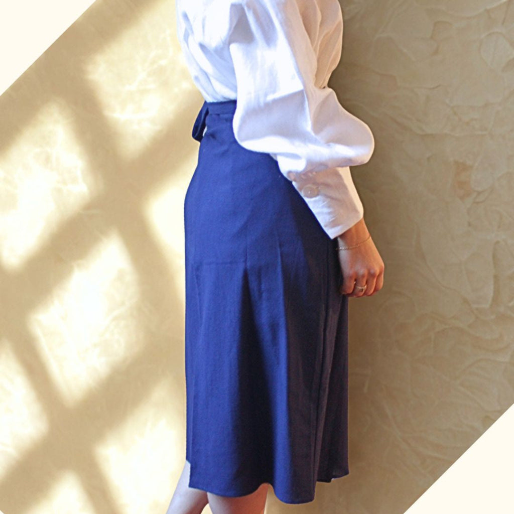 Jupe longue en coton | Taille unique ajustable