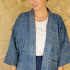 Veste style kimono en coton teinté à l'indigo – Mode éthique et naturelle