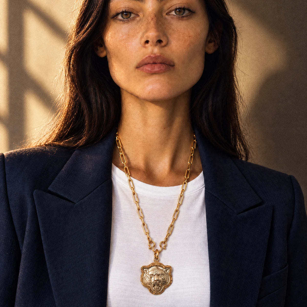 Collier Amulette Tigre Sarafina – Talisman de Force & Protection