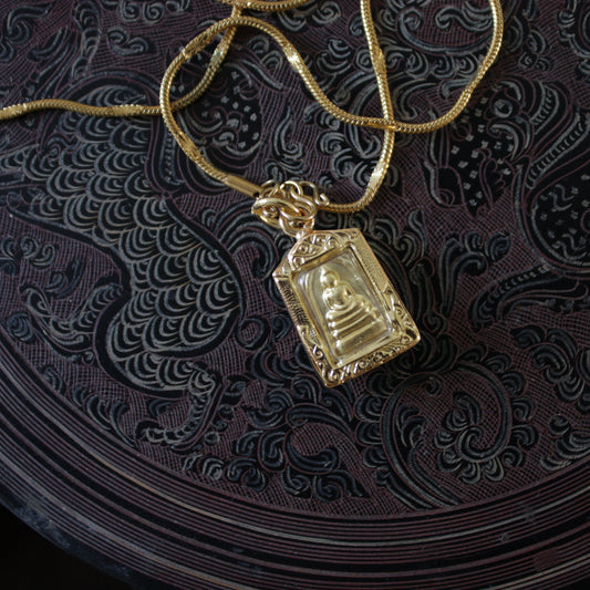 Amulette Construction, Sagesse, Transmission – Collier en Acier Maillé