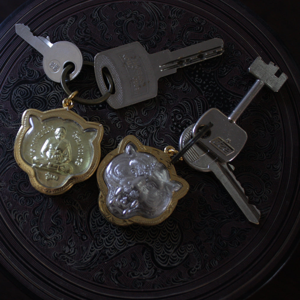 Porte-clés Amulette Tigre – Talisman de Force & Protection