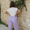 pantalon femme large lavende