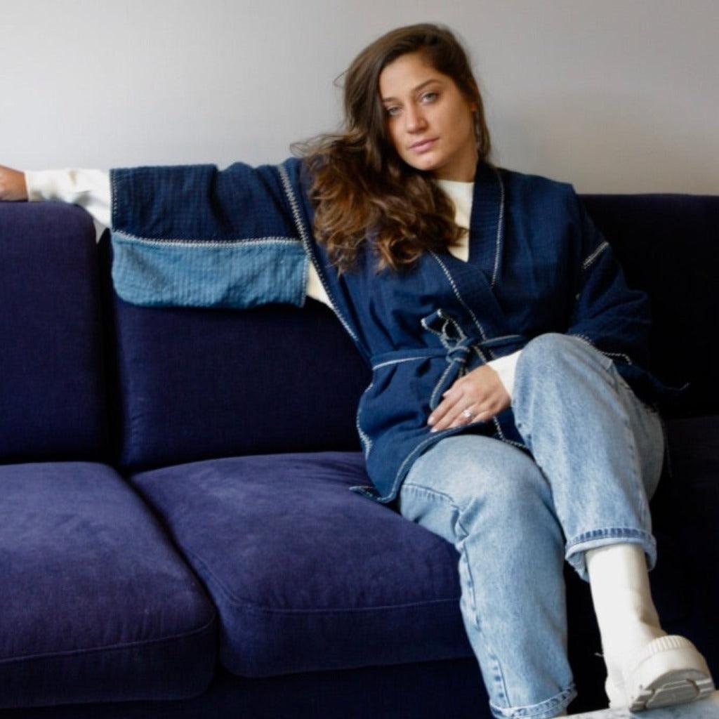 Veste Bleu Indigo