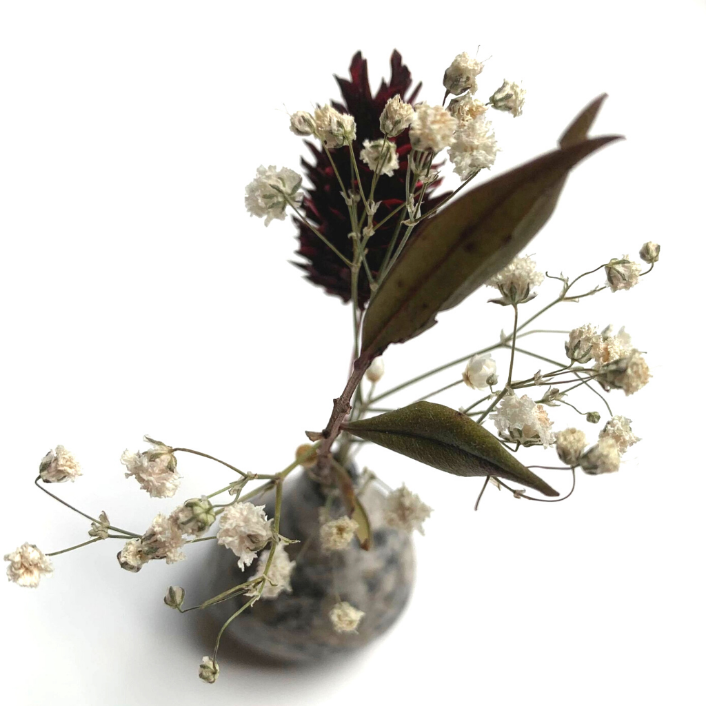 Vase en Papier Recyclé 5 cm Gris Beige
