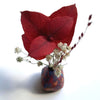 Mini Vase en Papier Recyclé 2,5 cm Rouge