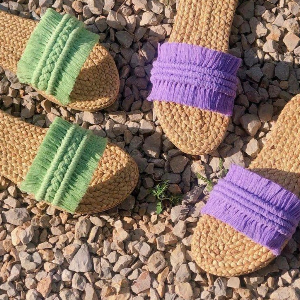 Sandales Jacinthe macramé