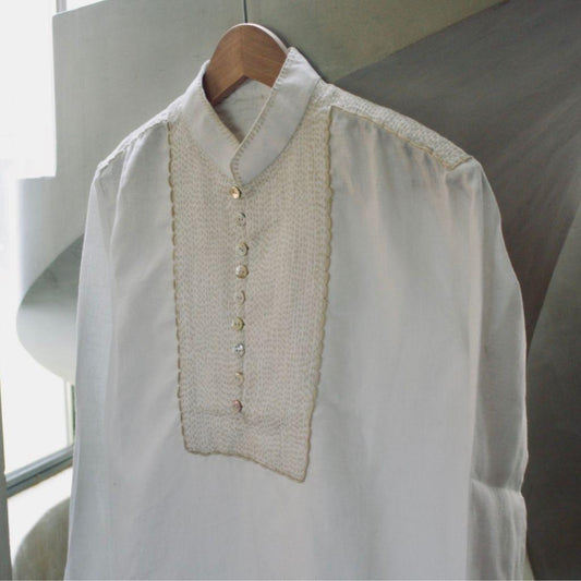 Chemise Artisanale en Lin Blanche
