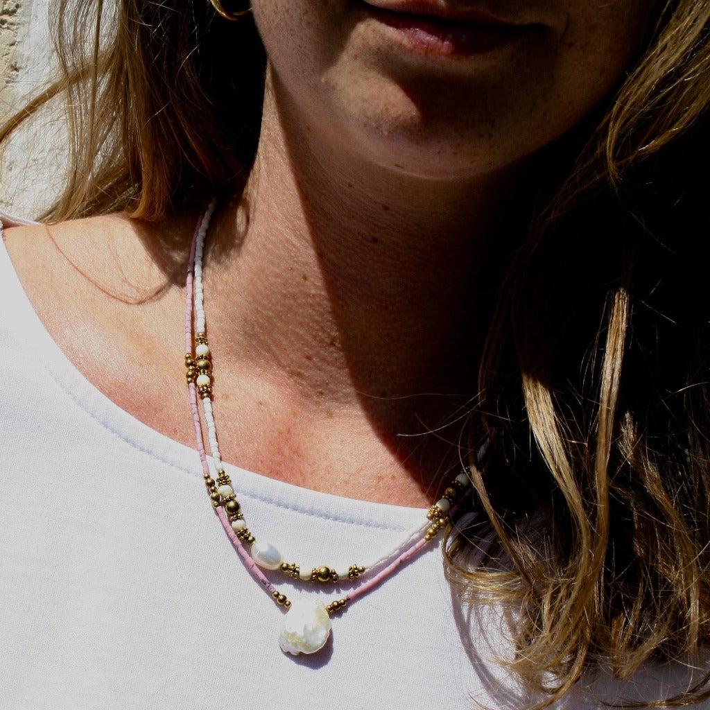 Collier Artisanal en Pierre-Dame Pach Bangkok