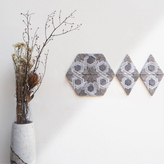 Déco Murale Triangle Papier Recyclé
